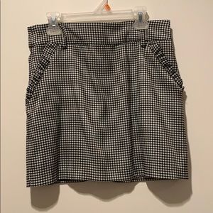 plaid mini skirt